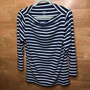 Old Navy Classic XL Boatneck 3/4 Sleeve Stripe Top